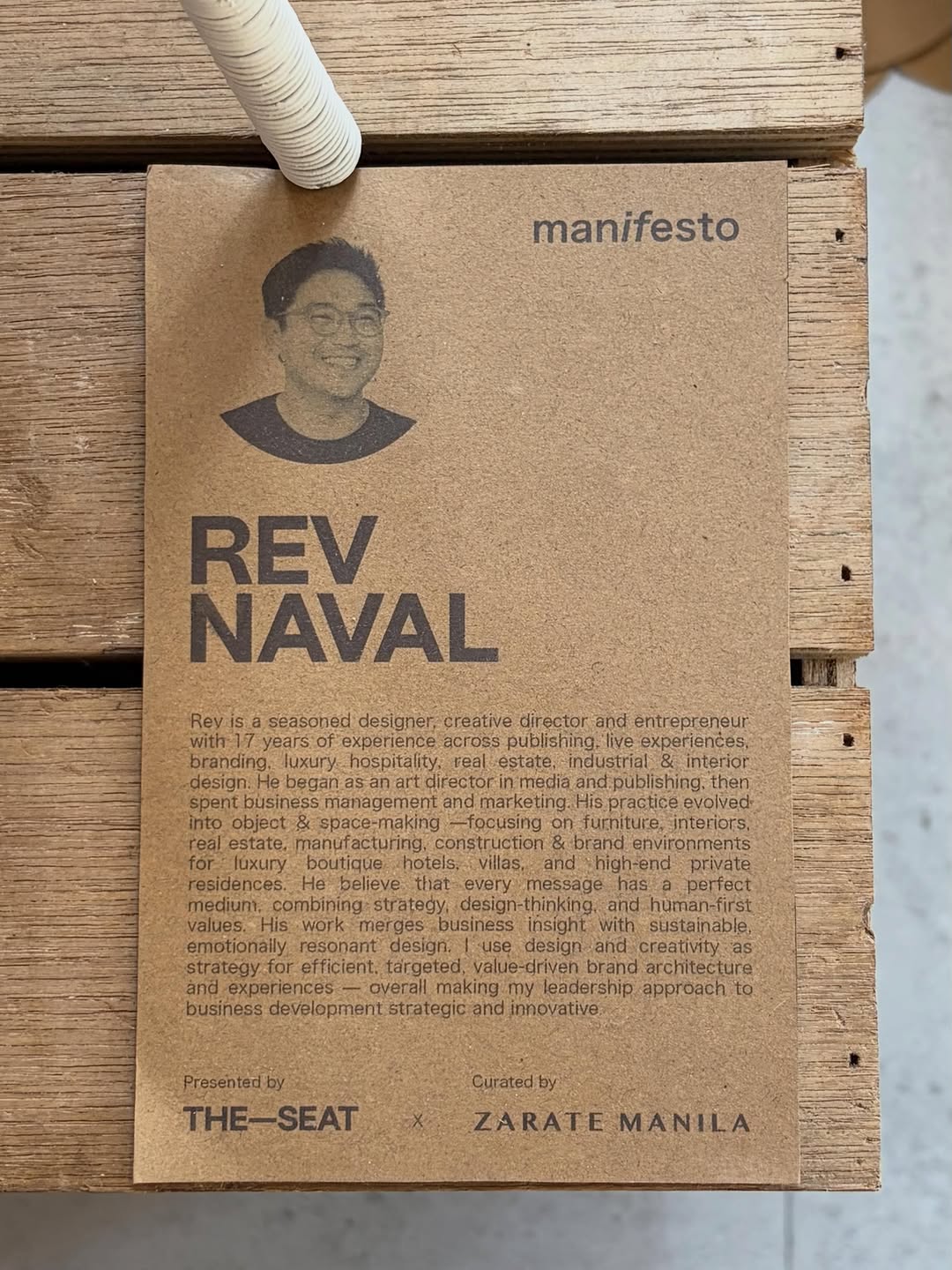 THE—SEAT manifesto — Rev Naval x Zarate Manila